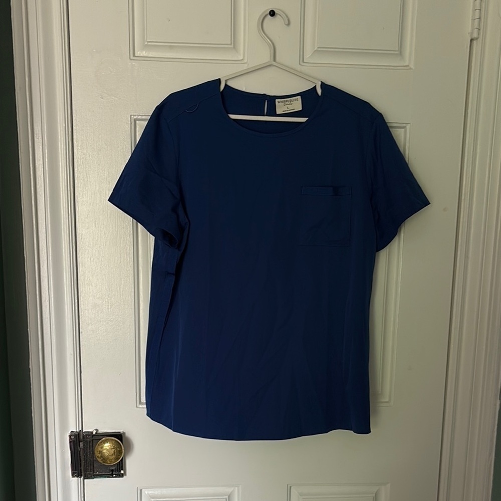 WhisperLite Royal Blue Scrub Set